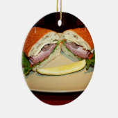 Sandwich-Lächeln Keramikornament (Rechts)