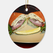 Sandwich-Lächeln Keramikornament (Links)