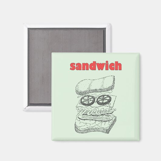Sandwich Magnet (Vorderseite/Rückseite)