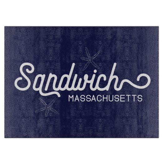 Sandwich Massachusetts Coastal Schneidebrett (Vorderseite)