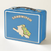 Sandwich Metall Brotdose (Rückseite)