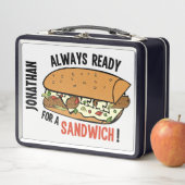 Sandwich mit individuellem Namen Lunchbox (Beispiel)