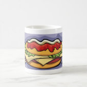 Sandwich mit Salat Käse und Soße Kaffeetasse (Mittel)