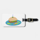 Sandwich mit Veggie Sides Fun Food Gepäckanhänger (Vorderseite horizontal)