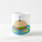 Sandwich mit Veggie Sides Fun Food Kaffeetasse (Mittel)