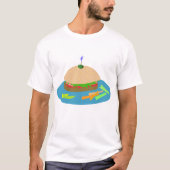 Sandwich mit Veggie Sides Fun Food T-Shirt (Vorderseite)