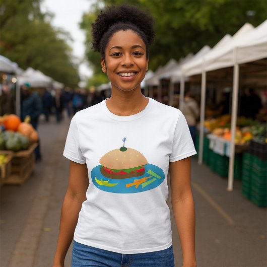 Sandwich mit Veggie Sides Fun Food T-Shirt