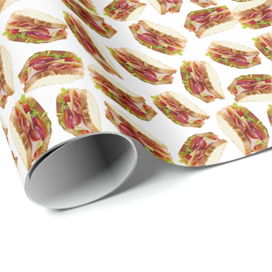 Sandwich-Muster Geschenkpapier (Rolleneckpunkt)