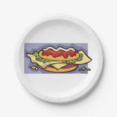 Sandwich Pappteller (Vorderseite)