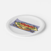 Sandwich Pappteller (Schrägansicht)