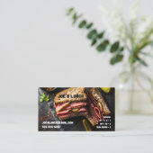 Sandwich Pastrami mit Hecht Visitenkarte (Stehend Vorderseite)