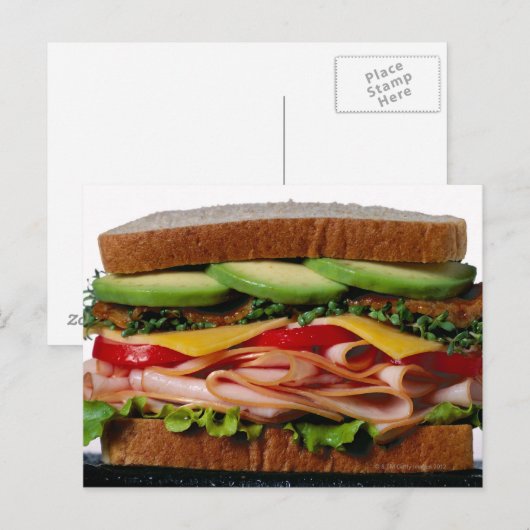 Sandwich Postkarte (Vorne/Hinten)