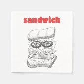 Sandwich Serviette (Vorderseite)