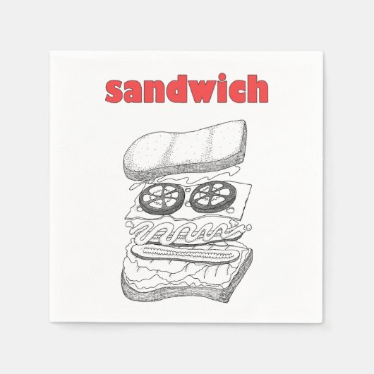 Sandwich Serviette (Vorderseite)