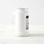 Sandwich-Skateboard Bierglas (Vorderseite Links)