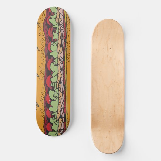 Sandwich Skateboard Deck (Vorderseite)