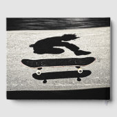 Sandwich-Skateboard Gästebuch (Rückseite)