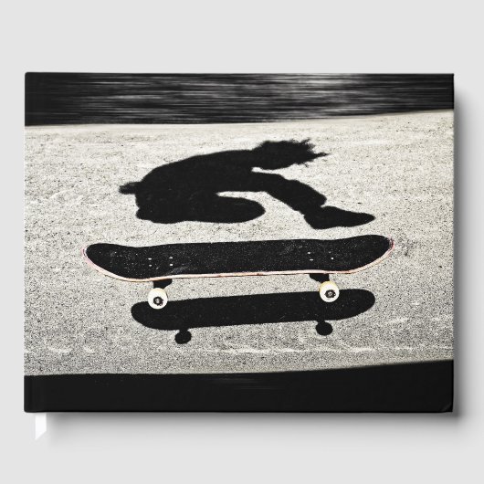 Sandwich-Skateboard Gästebuch (Vorderseite)