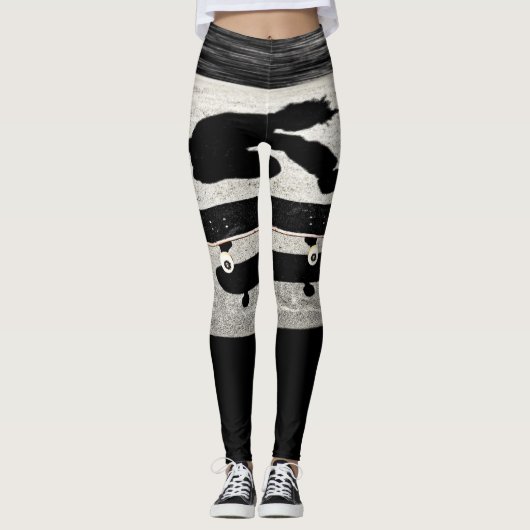 Sandwich-Skateboard Leggings (Vorderseite)