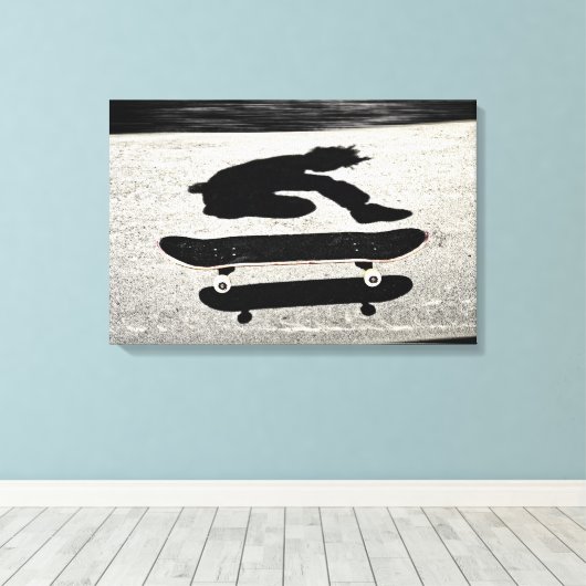 Sandwich-Skateboard Leinwanddruck (Insitu (Holzboden))