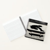 Sandwich-Skateboard Notizbuch (Innenseite)