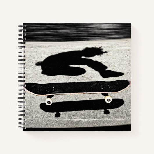 Sandwich-Skateboard Notizbuch (Vorderseite)