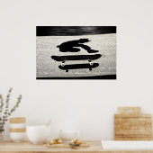 Sandwich-Skateboard Poster (Küche)