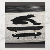 Sandwich-Skateboard Weinetikett (Einzelnes Label)