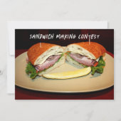 Sandwich Smile Einladung (Vorderseite)