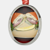 Sandwich Smile Keramikornament (Links)