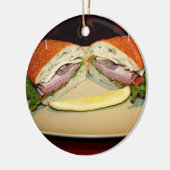 Sandwich Smile Keramikornament (Links)