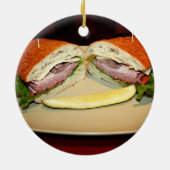 Sandwich Smile Keramikornament (Hinten)