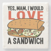 Sandwich-Stein-Untersetzer Steinuntersetzer (Vorderseite)