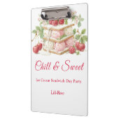 Sandwich-Tag Wasserfarbe Eiscreme Klemmbrett (Links)