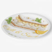 Sandwich-Tag Wasserfarbe Eiscreme Pappteller (Schrägansicht)