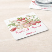 Sandwich-Tag Wasserfarbe Eiscreme Rechteckiger Pappuntersetzer (angewinkelt)