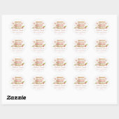 Sandwich-Tag Wasserfarbe Eiscreme Runder Aufkleber (Blatt)