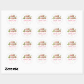 Sandwich-Tag Wasserfarbe Eiscreme Runder Aufkleber (Blatt)