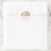 Sandwich-Tag Wasserfarbe Eiscreme Runder Aufkleber (Tasche)