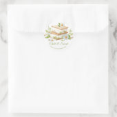 Sandwich-Tag Wasserfarbe Eiscreme Runder Aufkleber (Tasche)