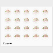 Sandwich-Tag Wasserfarbe Eiscreme Runder Aufkleber (Blatt)
