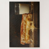 Sandwich und Milch vom Grill Puzzle (Vertikal)