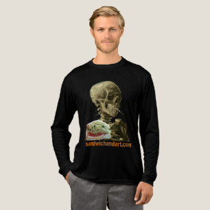 Sandwich und Totenkopf Tri-Blend Shirt