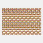 Sandwiches Ham und Cheese Philly Steak Sub Hoagie Geschenkpapier Set (Vorderseite)