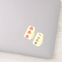 Sandwiches mit Obst und Creme