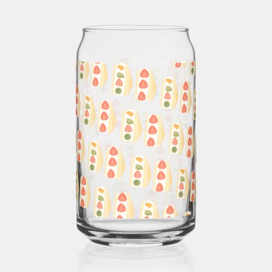 Sandwiches mit Obst und Creme Dosenglas (Links)