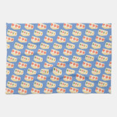 Sandwiches mit Obst und Creme Geschirrtuch (Horizontal)