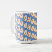 Sandwiches mit Obst und Creme Kaffeetasse (Vorderseite Links)