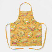 Sandwiches und Pommes frites, lecker, orange Schürze (Vorderseite)