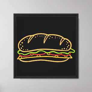 Sandwichfutter Leinwanddruck